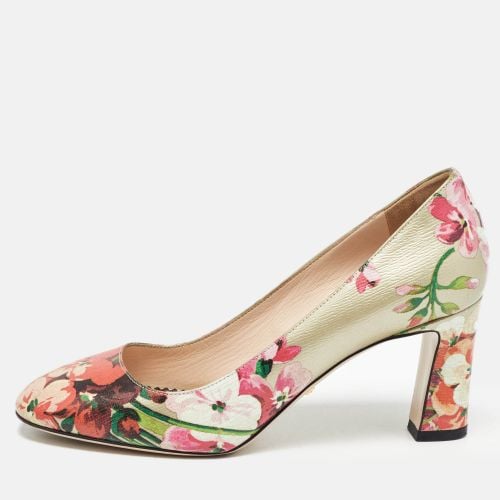 Gucci Multicolor Leather Bloom Print Round Toe Pumps Size 36 - Gucci - Modalova