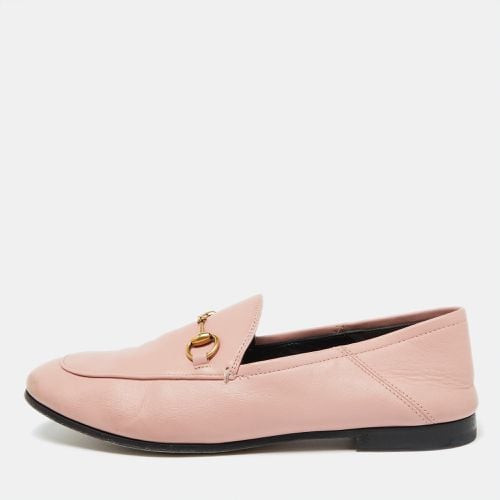 Gucci Pink Leather Jordaan Loafers Size 36 - Gucci - Modalova