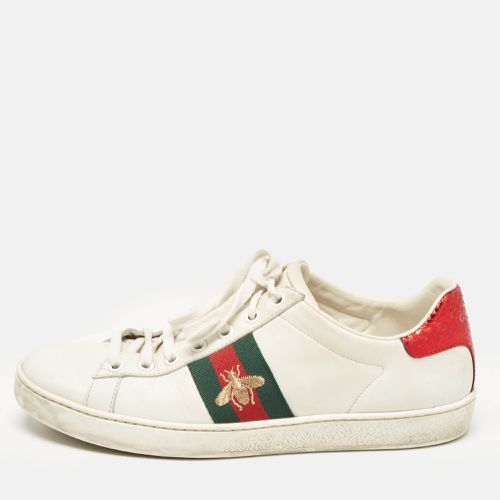 Leather Bee Embroidered Ace Sneakers Size 37.5 - Gucci - Modalova