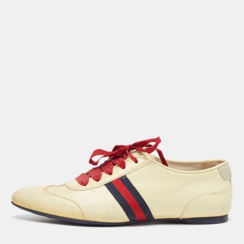 Patent Leather Lace Up Sneakers 36 - Gucci - Modalova