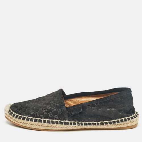 Gucci Black Suede Slip On Espadrille Flats Size 36 - Gucci - Modalova