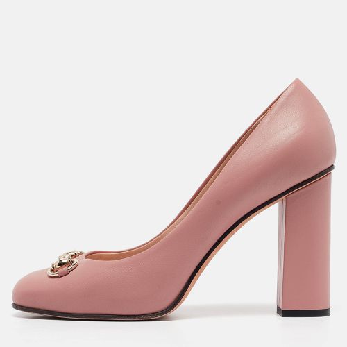 Gucci Pink Leather Horsebit Pumps Size 39.5 - Gucci - Modalova