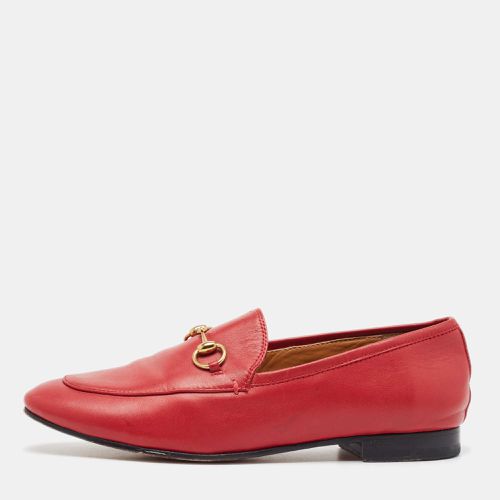 Dark Leather Jordaan Loafers Size 38 - Gucci - Modalova