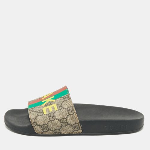 Gucci Multicolor GG Supreme Canvas Pool Slide Size 38 - Gucci - Modalova