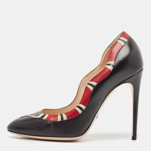 Red Leather Kingsnake Pumps Size 37.5 - Gucci - Modalova