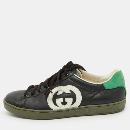 Gucci Tricolor Leather Interlocking G Ace Low Top Sneakers Size 38.5 - Gucci - Modalova