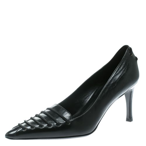 Gucci Black Leather Pointed Toe Pumps Size 34 - Gucci - Modalova