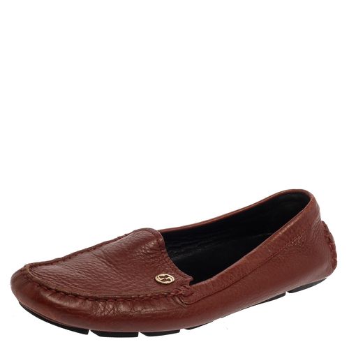 Gucci Brown Leather Loafers Size 36.5 - Gucci - Modalova