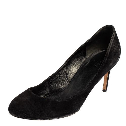 Gucci Black Suede Slip On Pumps Size 37 - Gucci - Modalova