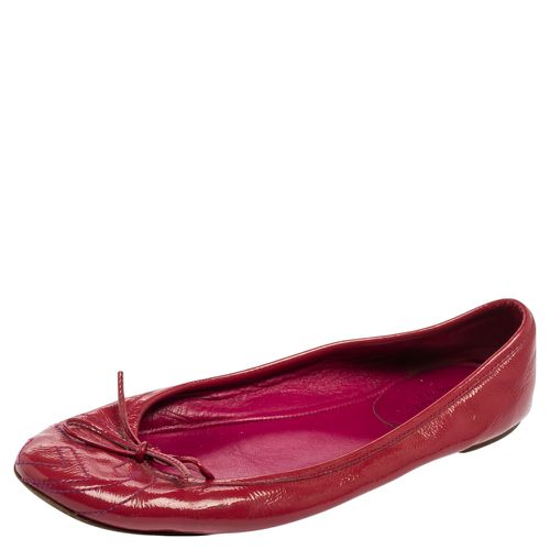 Gucci Magenta Patent Leather Soho Ballet Flats Size 35.5 - Gucci - Modalova