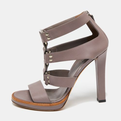 Gucci Mauve Leather Studded Gladiator Sandals Size 37.5 - Gucci - Modalova