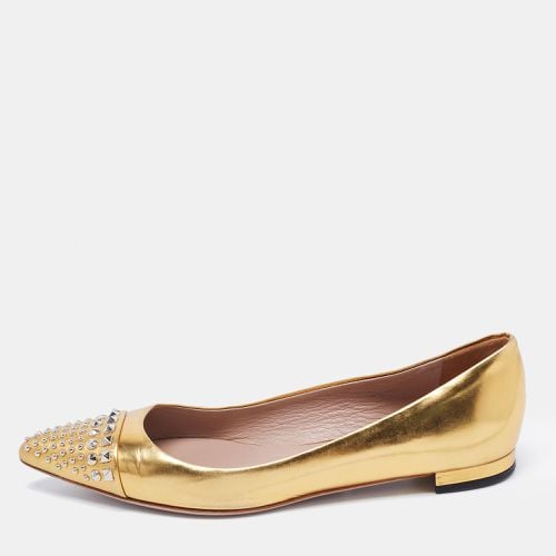 Gucci Gold Patent Leather Coline Ballet Flats Size 38 - Gucci - Modalova