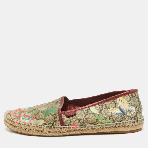 Gucci Multicolor Tian Print GG Supreme Canvas Flat Espadrilles Size 41.5 - Gucci - Modalova