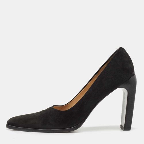 Gucci Black Suede Square Toe Pumps Size 38.5 - Gucci - Modalova