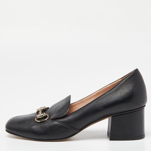 Gucci Black Leather Horsebit Loafer Pumps Size 36 - Gucci - Modalova