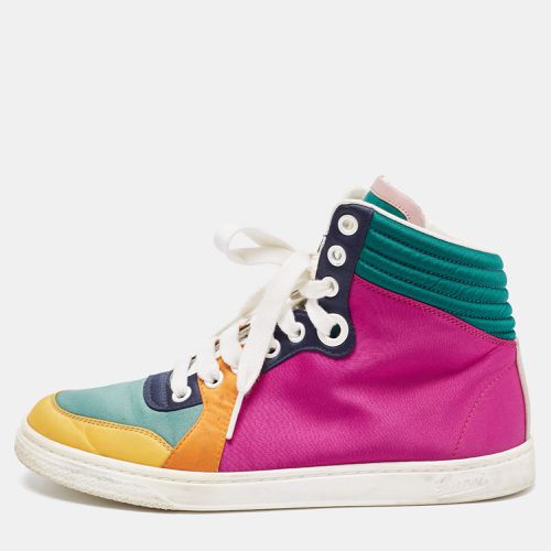 Gucci Multicolor Satin Coda High Top Sneakers Size 35 - Gucci - Modalova