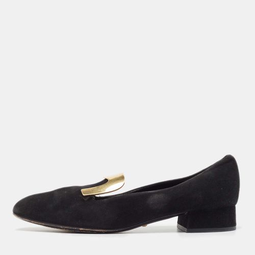 Gucci Black Suede Alma Classic Smoking Slippers Size 39.5 - Gucci - Modalova