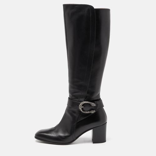 Gucci Black Leather Dionysus Elizabeth Calf Boots Size 38 - Gucci - Modalova