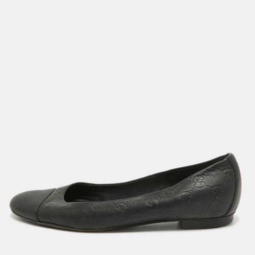 Gucci Black Guccissima Leather Ballet Flats Size 38 - Gucci - Modalova