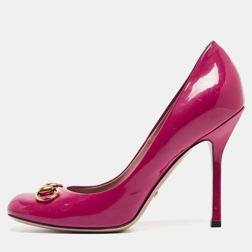 Gucci Purple Patent Horsebit Round Toe Pumps Size 38.5 - Gucci - Modalova