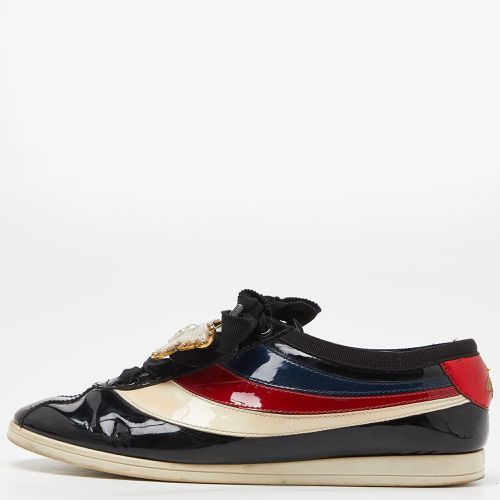 Patent Leather Falacer Butterfly Sneakers Size 38.5 - Gucci - Modalova