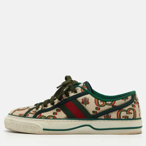 Gucci Multicolor GG Canvas Tennis 1977 Low Top Sneakers Size 35.5 - Gucci - Modalova