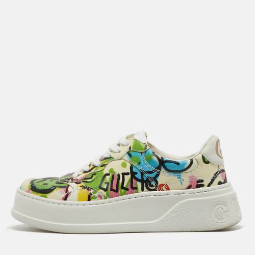 Gucci Multicolor Printed Leather Platform Sneakers Size 36 - Gucci - Modalova