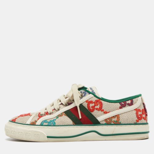 Gucci Multicolor Embroidered GG Canvas Tennis 1977 Sneakers Size 35.5 - Gucci - Modalova