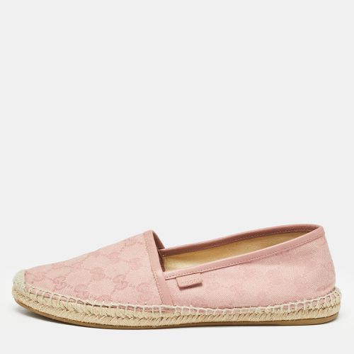 Gucci Pink GG Canvas Espadrille Flats Size 40 - Gucci - Modalova