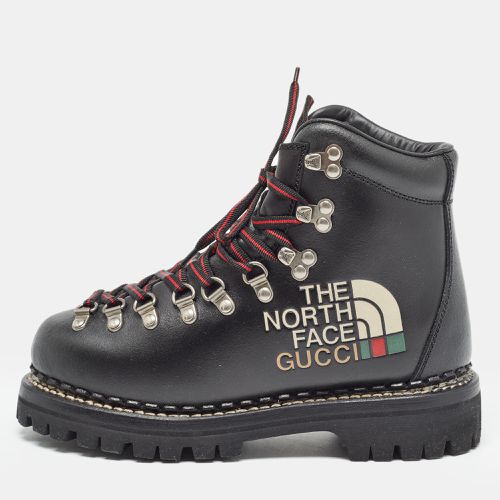 Gucci x The North Face Black Leather Hiking Ankle Boots Size 36 - Gucci - Modalova