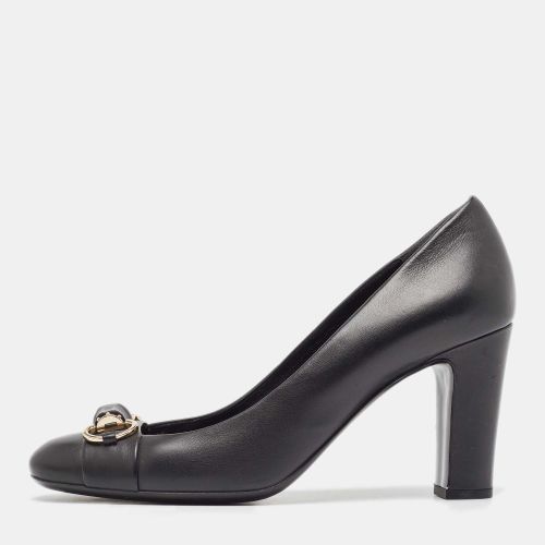 Gucci Black Leather Horsebit Pumps Size 38.5 - Gucci - Modalova