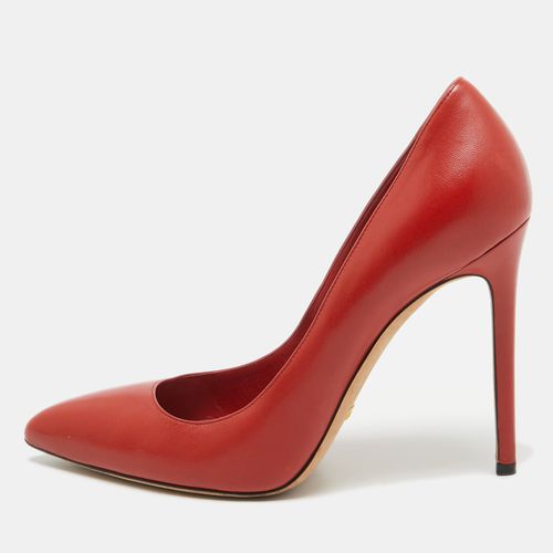 Gucci Red Leather Pointed Toe Pumps Size 38.5 - Gucci - Modalova