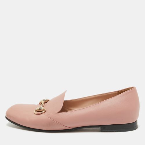 Gucci Pink Leather Horsebit Loafers Size 39 - Gucci - Modalova