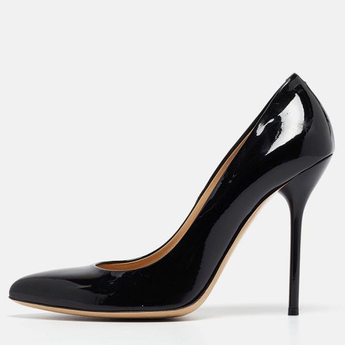 Gucci Black Patent Leather Pointed Toe Pumps Size 38.5 - Gucci - Modalova