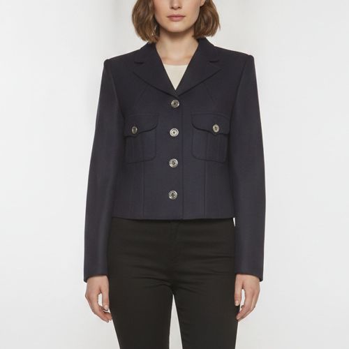 Wool Blend Cropped Utility Jacket M - D&G - Modalova