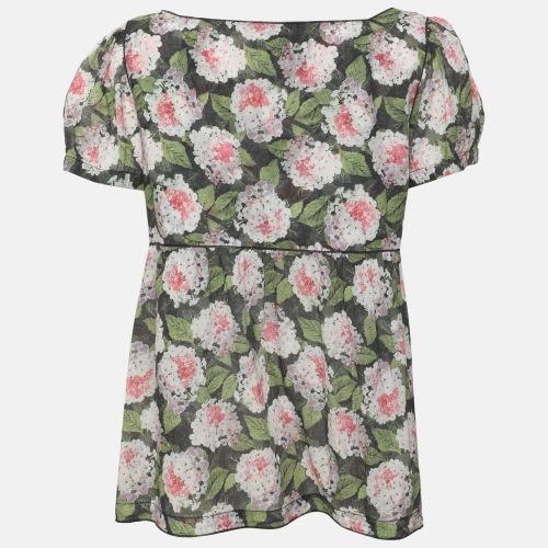 Poplin Square Neck Ruffle Top M - D&G - Modalova