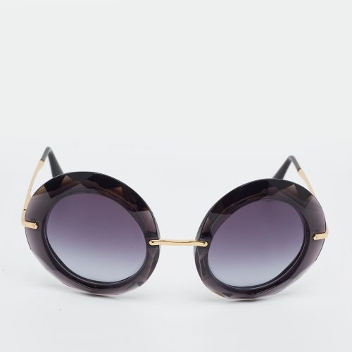 Grey Gradient DG 6105 Frame Round Sunglasses - Dolce & Gabbana - Modalova
