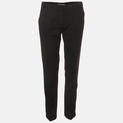 Stretch Wool Regular Fit Cropped Trousers S - Dolce & Gabbana - Modalova