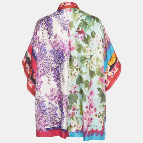 Floral Print Silk Satin Blouse M - Dolce & Gabbana - Modalova