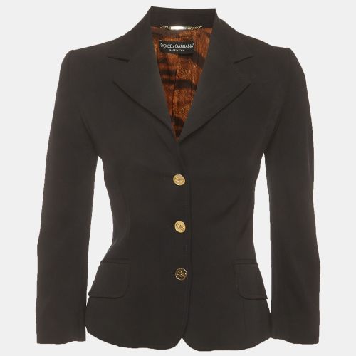 Wool Blend Single Breasted Blazer S - Dolce & Gabbana - Modalova
