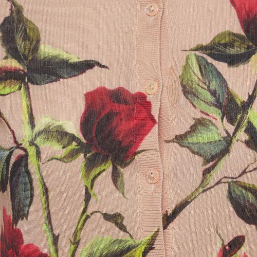 Floral Print Button Front Cardigan S - Dolce & Gabbana - Modalova