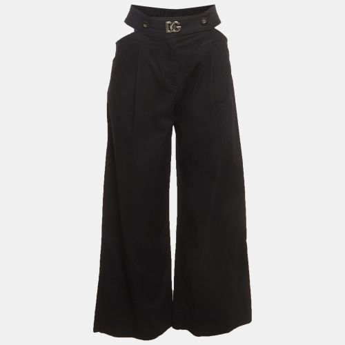 Stretch Cotton Cut-Out Trousers S - Dolce & Gabbana - Modalova