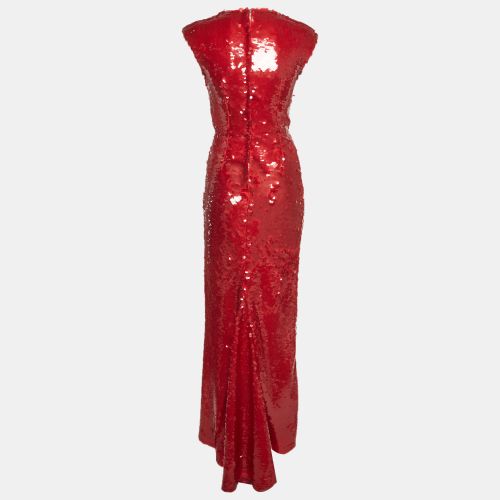 Sequinned Draped Evening Gown S - Dolce & Gabbana - Modalova