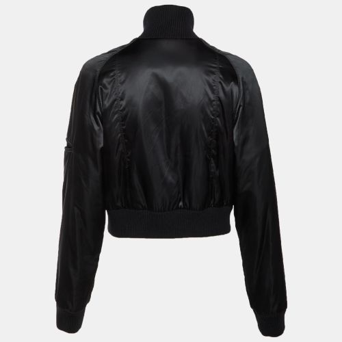 Satin DG Logo Detail Bomber Jacket M - Dolce & Gabbana - Modalova