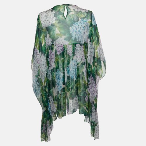 Hydrangea Print Asymmetrical Mini Dress S - Dolce & Gabbana - Modalova
