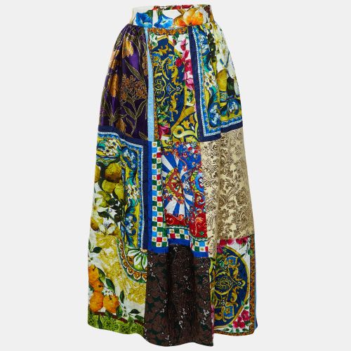 Sicily Jacquard Patchwork Maxi Skirt M - Dolce & Gabbana - Modalova