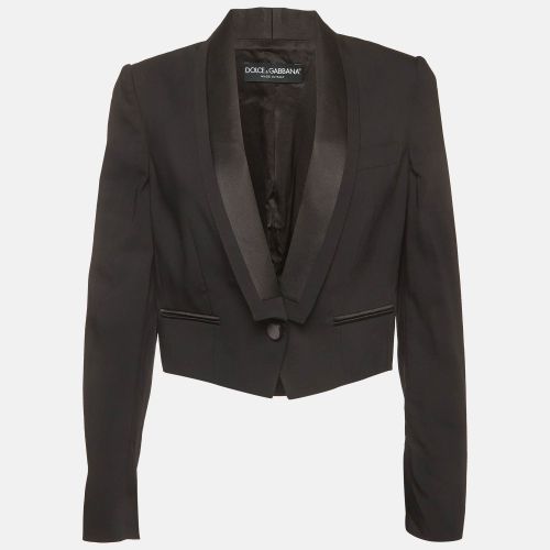 Wool Blend Cropped Jacket M - Dolce & Gabbana - Modalova