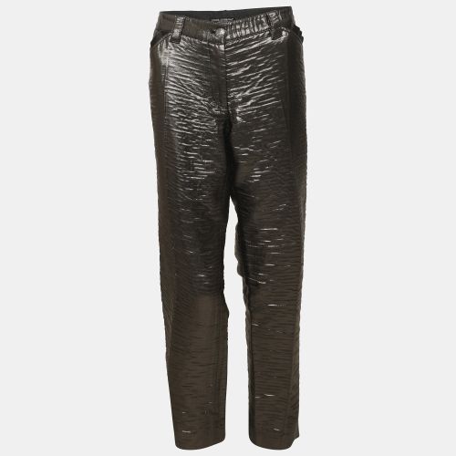 Grey Wool Blend/Lurex Cropped Pants L - Dolce & Gabbana - Modalova
