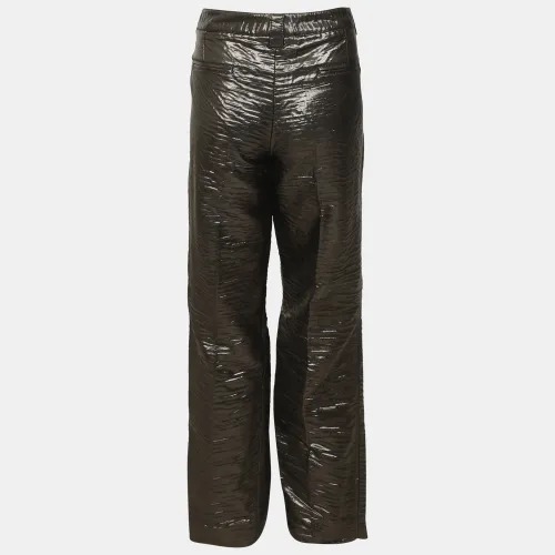 Grey Wool Blend/Lurex Cropped Pants L - Dolce & Gabbana - Modalova