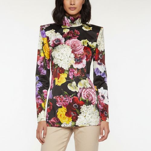 Floral Print Satin Blouse M - Dolce & Gabbana - Modalova